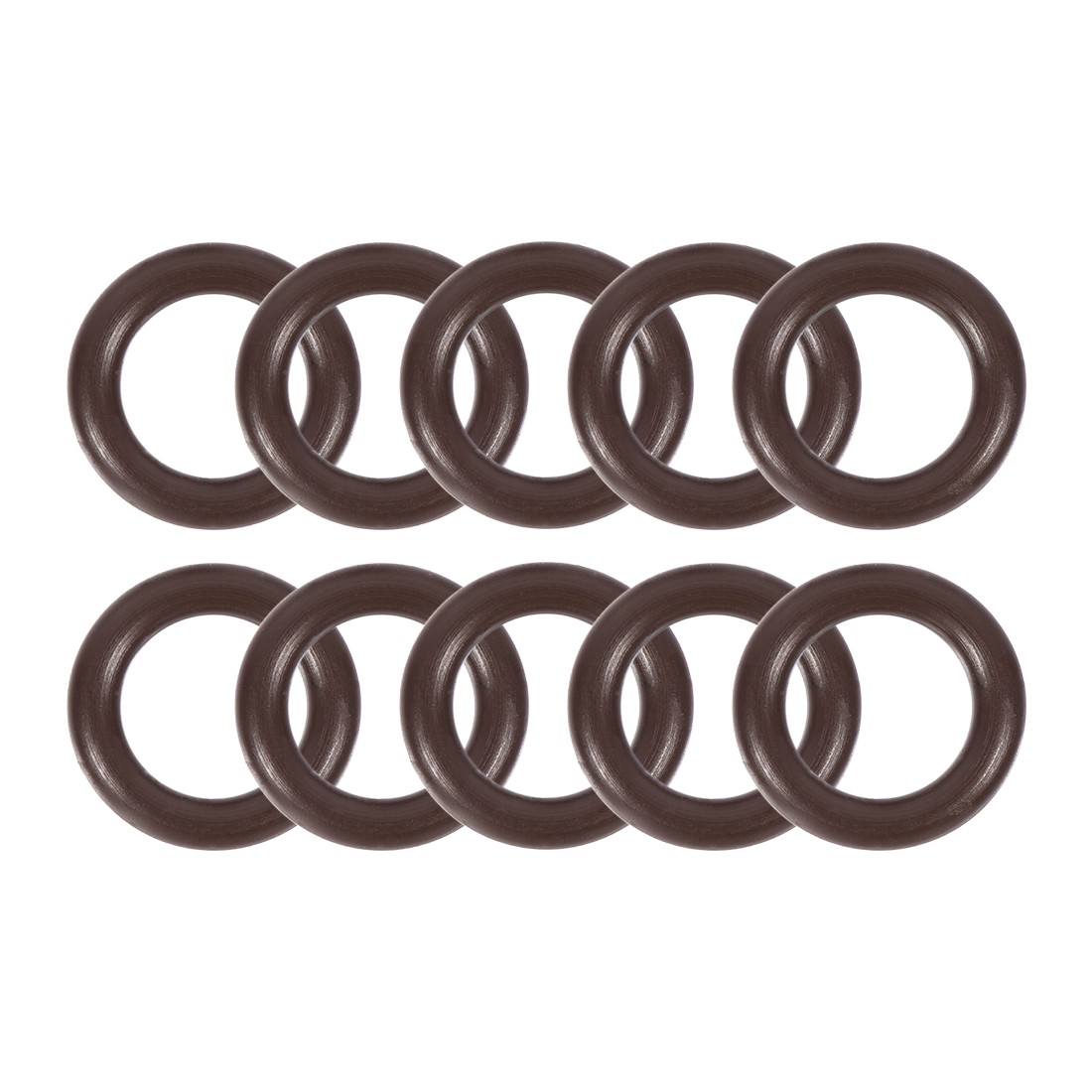 10pcs Rubber O-Rings 13mm OD 8mm ID 2.5mm Width Metric FKM Sealing Gasket