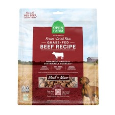Open Farm Freeze Dried Adult Dry Dog Food, Raw Morsels, Beef, 22 Oz