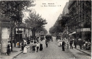 cpa 75018 : Montmartre la Rue Ordener