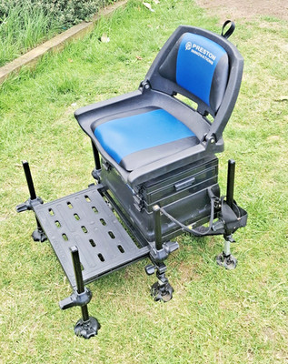 Preston Fishing Seat Box Onbox Backrest 2D Coarse Match Seatbox Footplate 