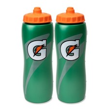Gatorade 32 Oz Squeeze Water Sports Bottle - 32 Ounces, darkgreen, orange