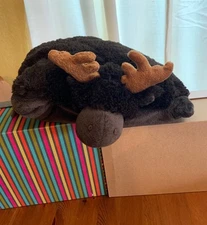 PEE WEE Pillow PETS Moose 12" X 13" Plush