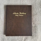 1916-1947 WALKING LIBERTY HALF 64 COIN ALMOST COMPLETE SET in DANSCO ALBUM