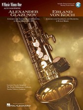 Glazunov Concerto in E-Flat, Op.109; Von Koch Concerto English Hardcover Book