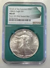1986 (S) American Silver Eagle $1 1 oz .999  NGC MS 69 From Us Mint Sealed Box