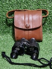 Vintage Zebur Travel/Pocket Binoculars In Original Case 10x18 Compact Japan 1950