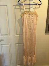 Vintage Kayser Peach Gown Large Cottage
