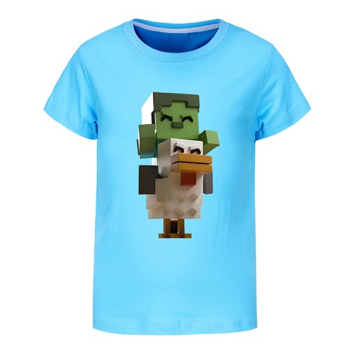 Unisex Kids Funny Chicken Jockey T-Shirt Gamer Chicken Ride GameS Girls Boys Top - Picture 20 of 53