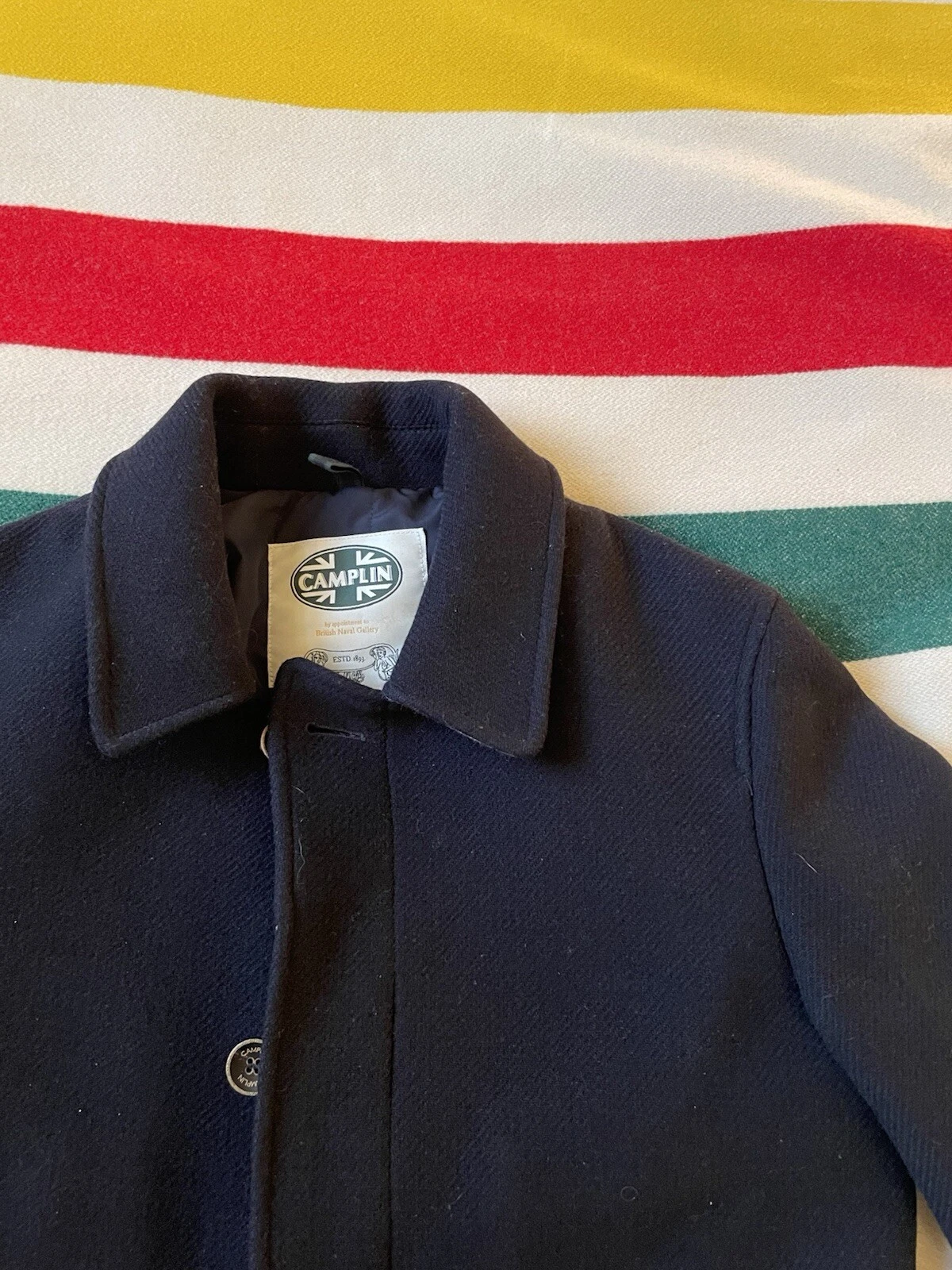 Camplin North Overcoat (Wool) Navy With Insulation (XS/S - 46) image 1