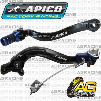 Apico Elite Schwarz Blau Hintere Brems- & Schaltpedal Für KTM EXC 500 2016