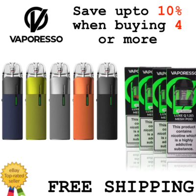 VAPORESSO LUXE Q2 POD MOD VAPE STARTER KIT E-CIG 1000mAh MTL OR Q PODS MESH  UK