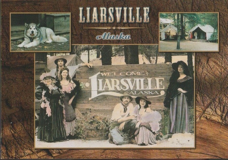 Postcard Liarsville Saloon, Skagway, Alaska