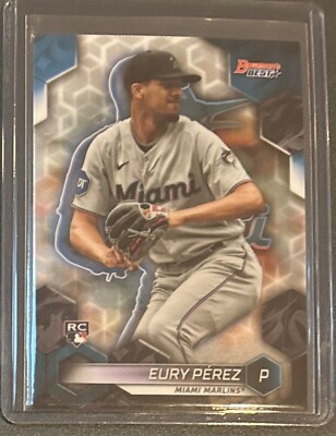 Eury Perez 2023 Bowman's Best RC #34 Miami Marlins
