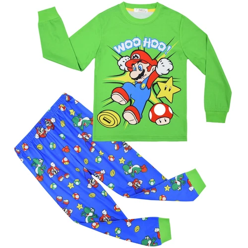 Super Mario Kids Boys Pajamas Mario Kinopio Trousers Nightwear kids suit gift - Picture 2 of 9