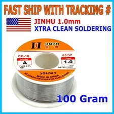 63-37 Tin Rosin Core Solder Wire Electrical Soldering Sn60 Flux .031"/1.0mm 100g