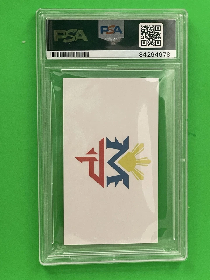 MANNY PACQUIAO AUTOGRAPHED BUSINESS CARD PSA AUTHENTIC!! - Image 3 of 3