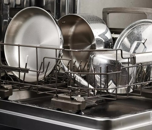 Juego de utensilios de cocina Tramontina Tri-Ply Clad 14 piezas acero inoxidable 18/10 listo para inducción - Imagen 9 de 12