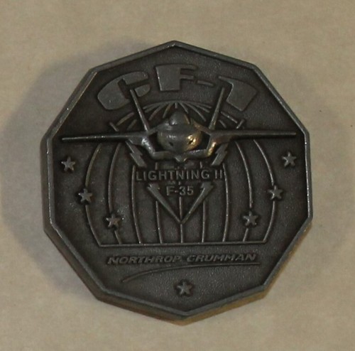 F-35 II Lightning Northrop Grumman Lethal Survivable CF-1 Navy Challenge Coin - Picture 4 of 4