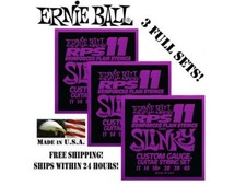 3 SETS ERNIE BALL 2242 POWER SLINKY RPS ELECTRIC GUITAR STRINGS