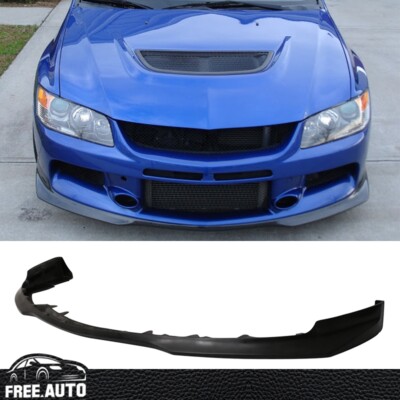 Fits 06-07 Mitsubishi Lancer EVO 9 Unpainted Front Bumper Lip Ralli Style PU