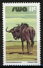 South West Africa 1984, 11c Wildebeest VF MNH, Mi 553