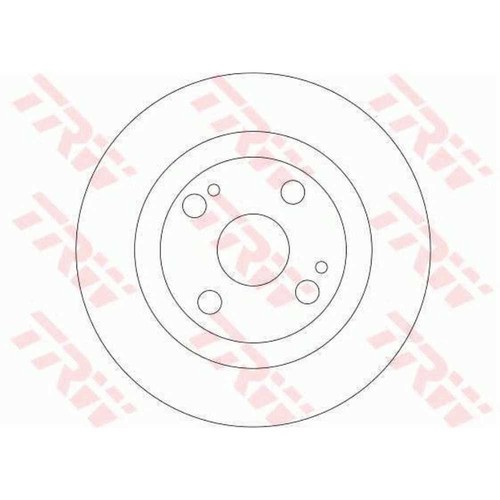 TRW 2X Disque De Frein Arrière 261 Complet Pour Mazda 323 F VI BJ DF4278 - Photo 2/2