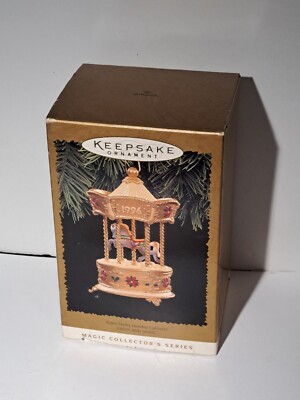 Hallmark Keepsake Magic Ornament 1996 Tobin Fraley Holiday Carousel