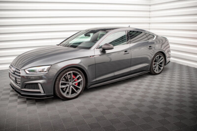 CUP RACE Seitenschweller Ansätze für Audi S5 A5 S-Line F5 Leisten Schweller ABS