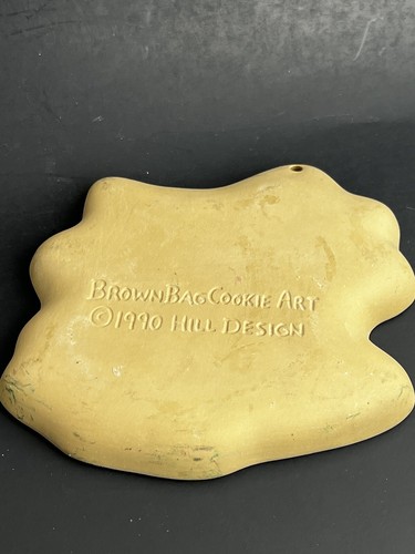 VTG Brown Bag Cookie Art 1990 Hill Design Christmas Wreath with Bow Cookie Mold - Picture 2 of 4