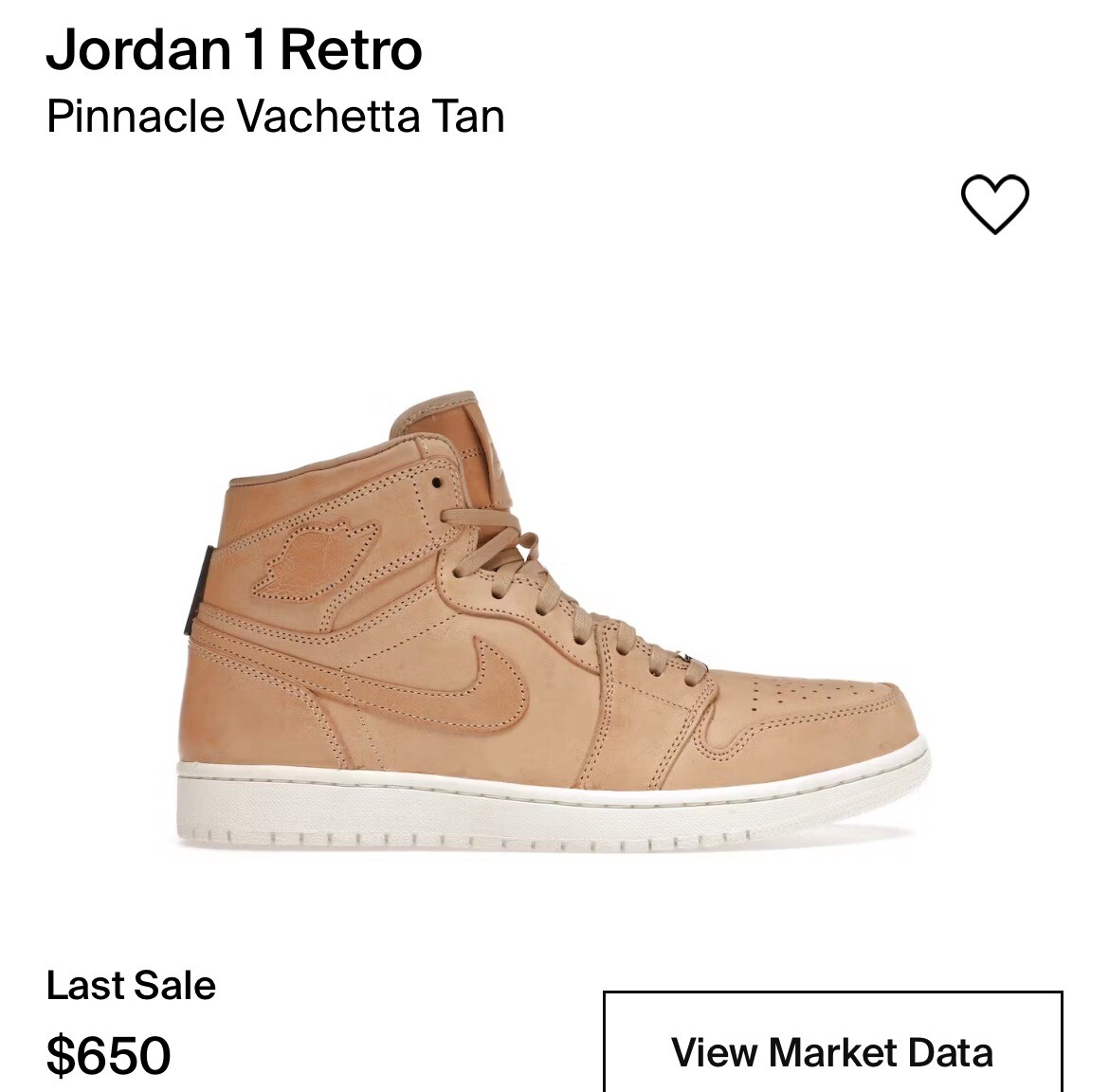jordan 1 retro pinnacle vachetta tan