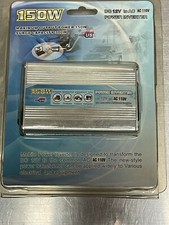 150W Mobile Power Inverter - Silver - DC12V to AC 110V  USB