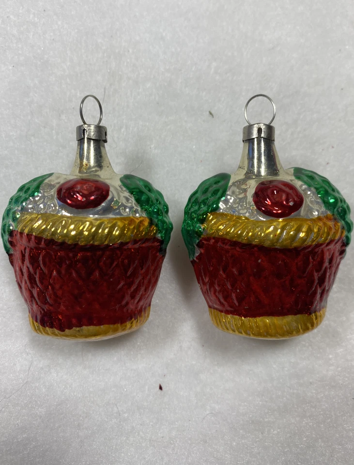 五件老式捷克斯洛伐克水星玻璃摆件蛋糕屋2.5 — 第 2/4 张图片