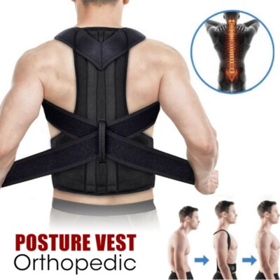 Adjustable Posture Corrector Low Back Support Shoulder Brace Belt Men Women Kids