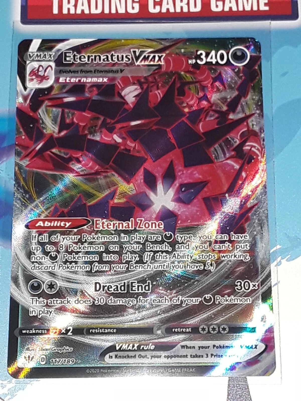 Eternatus VMAX 117/189 Darkness Ablaze Pokemon TCG 