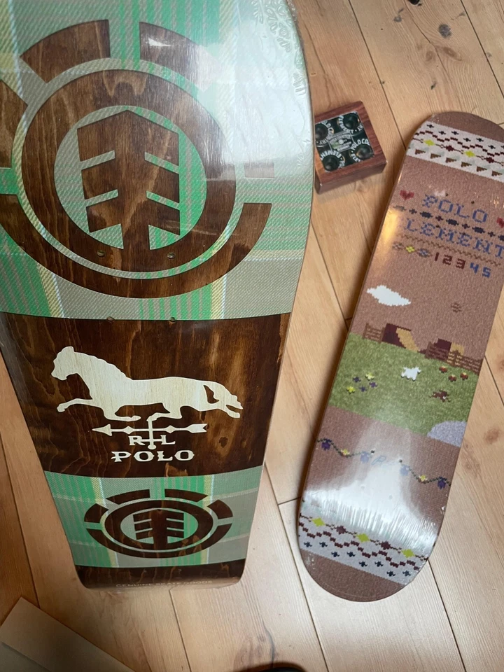Polo Ralph Lauren x Element "Quadrant" Skateboard-Deck 8.25'' mit Rädern SEALED - Bild 3 von 4