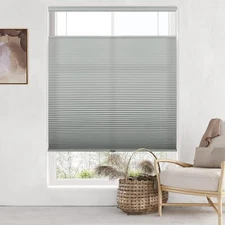 Cordless Honeycomb Shade, 36“ W x 64” H, Gray
