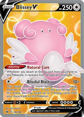 Blissey V 182/198 Swsh06: Sword & Shield - Chilling Reign