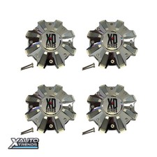 4 X Xd Series Xd823 Wheel Center Cap - Chrome W Silver Inserts M-989ch