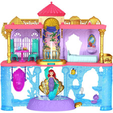 Disney Princess Ariels Land & Sea Castle With Doll & 10 Doll Accessories Toys
