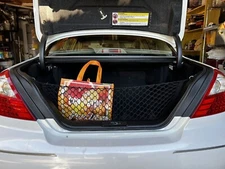 Rear Trunk Envelope Style Mesh Organizer Cargo Net for INFINITI Q45 1990-2006