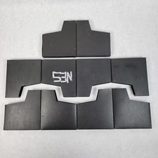 Black Dust Covers For Nintendo NES Game Cartridge Sleeves Cases Plain Lot of 10