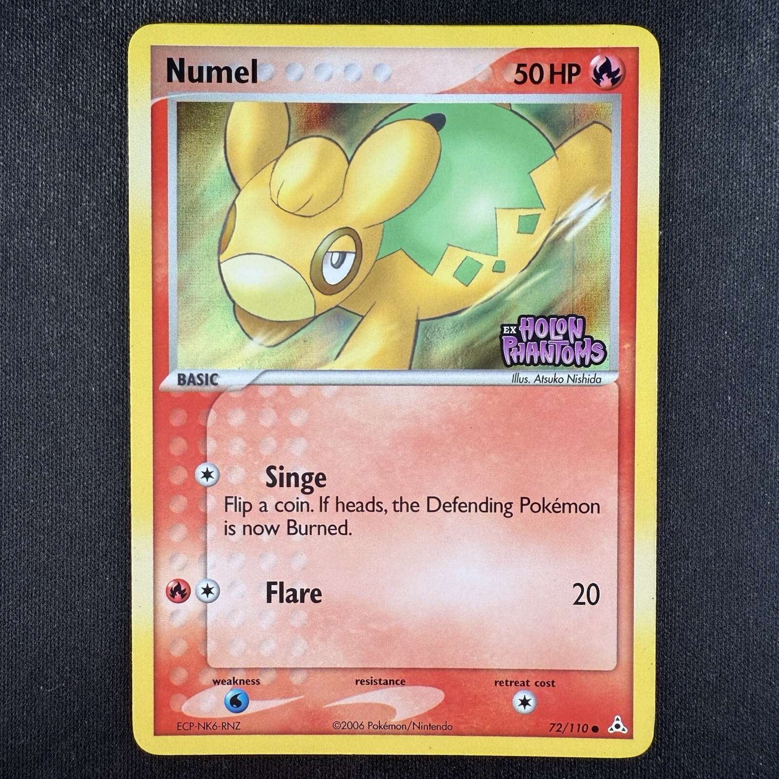 Pokemon TCG Numel 72/110 EX Holon Phantoms Common Reverse Holo Stamped Card