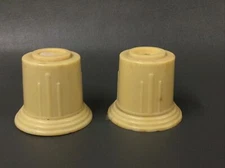 Lot 2 Antique Art Deco Dentist Cotton Holder Dispenser Corega Chemical Cleveland