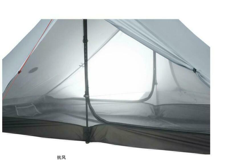 3F UL Gear Lanshan 2pro Ultralight 2 Person Wild Camping Tent 20D Lightweight US