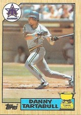 Danny Tartabull 1987 Topps Baseball All Star Gold Cup ROOKIE Card #476 Mariners