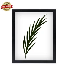 8x12 Black Picture Frame, Plexiglass, Horizontal & Vertical Wall/Tablet