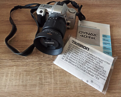 Minolta Dynax 404si Spiegelreflexkamera mit Tamron 28-80mm 1:3.5-5.6 Objektiv