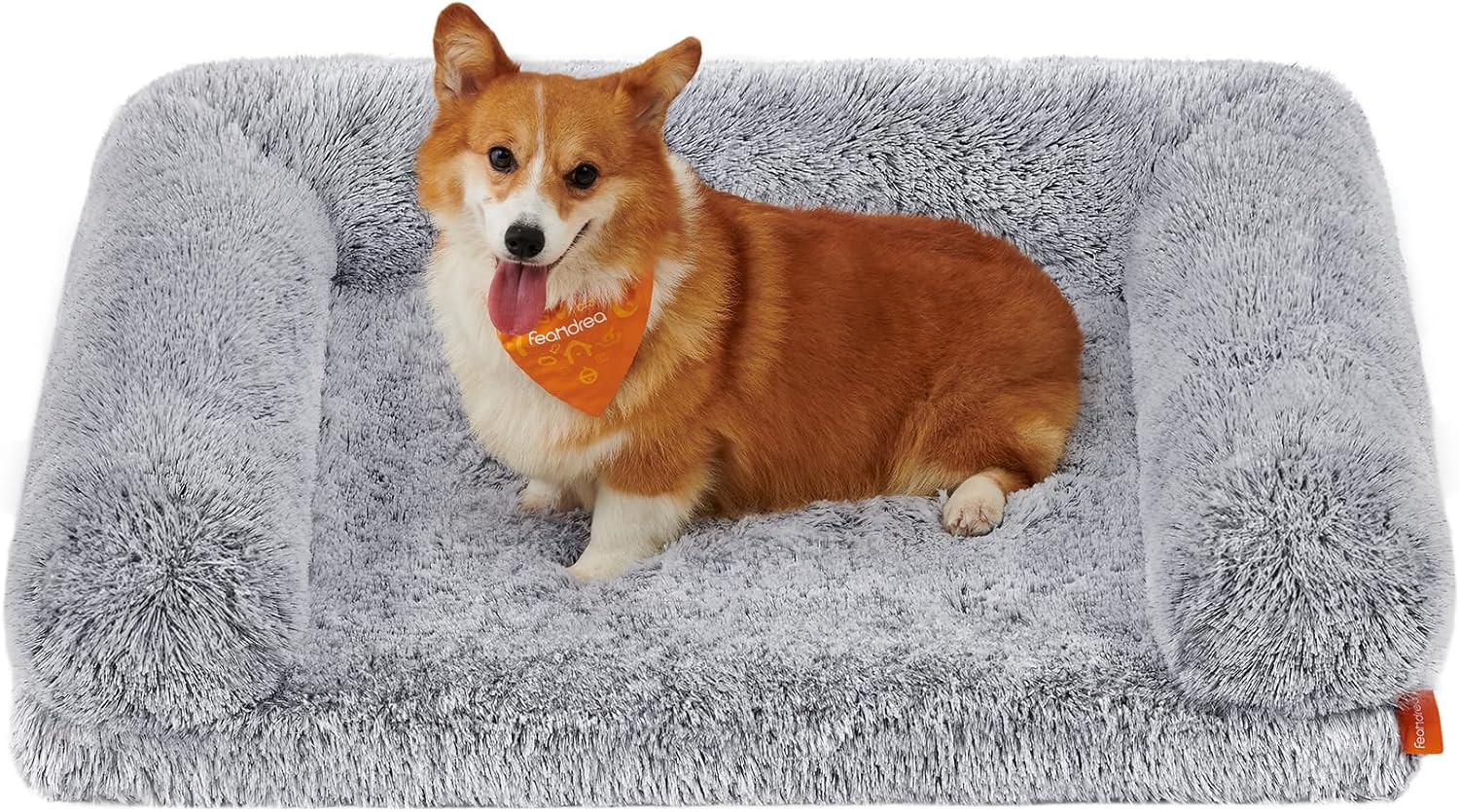 Cuccia Ortopedica Cani Taglia Grande 91x68cm Gommapiuma Grigio Ombré
