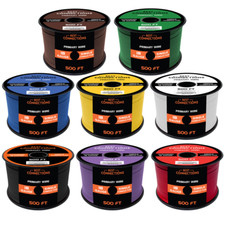 18 Gauge Car Audio Primary Wire 500ft  8 Rolls   Remote, Power/Ground Electrical