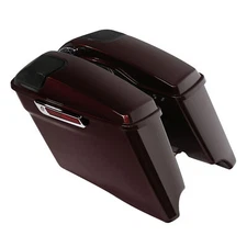 Stretched Saddlebags Speaker Lids Fit For Harley Touring 14-2024 Twisted Cherry